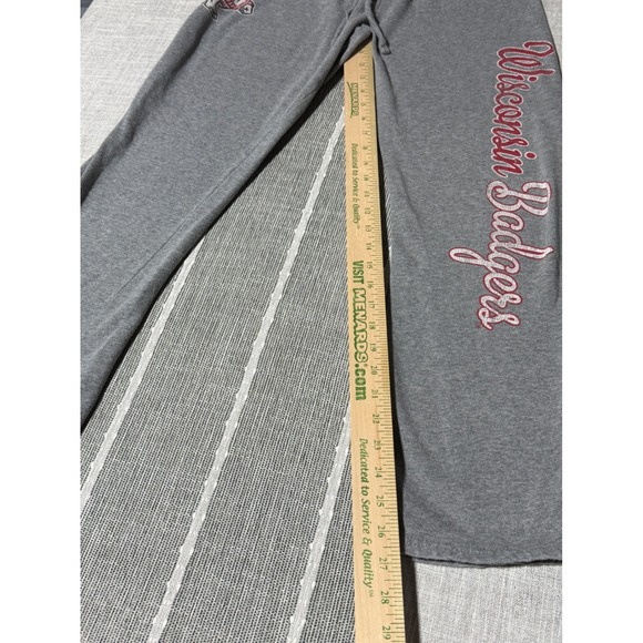 Colosseum Athletics Pants - Colosseum Wisconsin Badgers Gray‎ Sweatpants Women Small Collegiate Loungewear